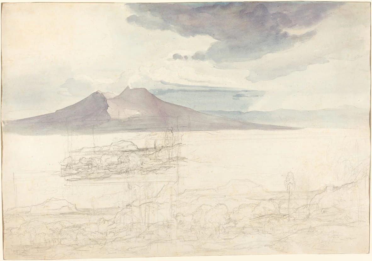 Vista del Vesuvio e del Monte Pellegrino - Ailsa Mellon Bruce Fund, National Gallery of Art